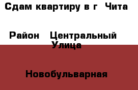 Сдам квартиру в г. Чита › Район ­ Центральный › Улица ­ Новобульварная › Дом ­ 131 › Этажность дома ­ 5 › Цена ­ 14 000 - Забайкальский край Недвижимость » Квартиры аренда   . Забайкальский край